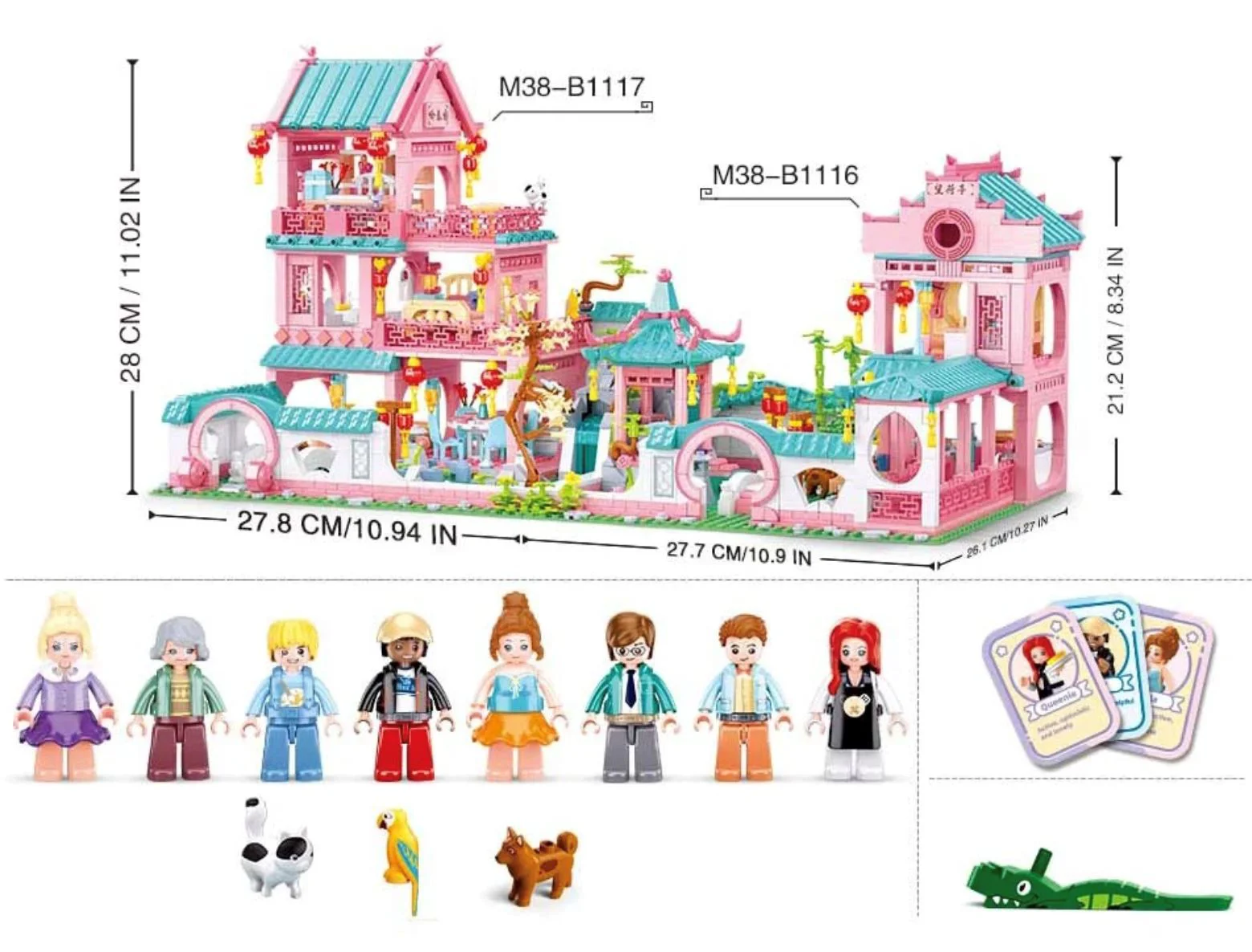 Set de constructie SLUBAN Vila in stil chinezesc 2, 959 el. foto