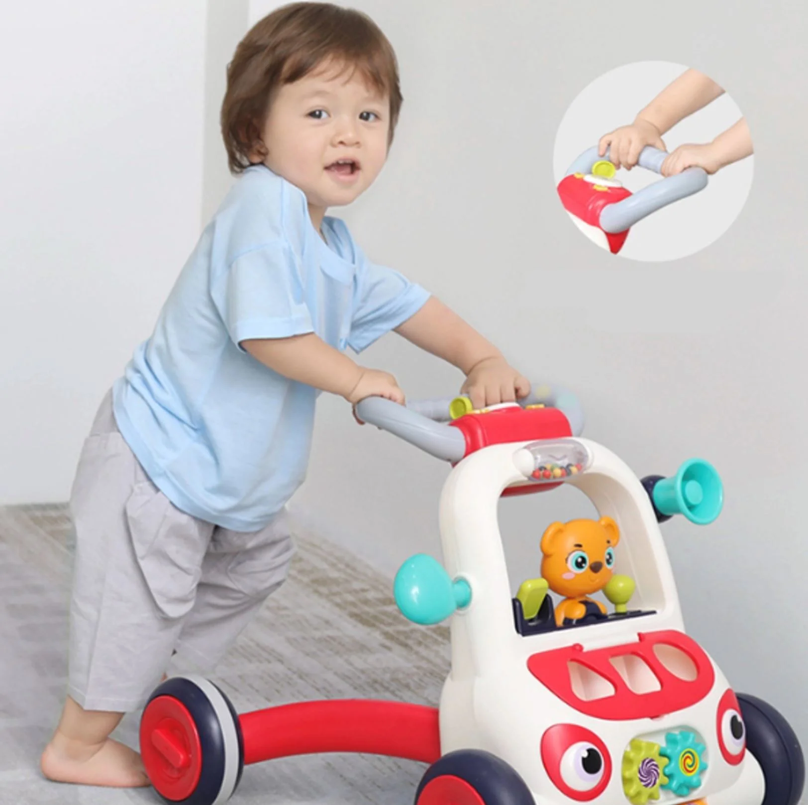 Ходунок Hola Toys Мишка с музыкой и светом foto