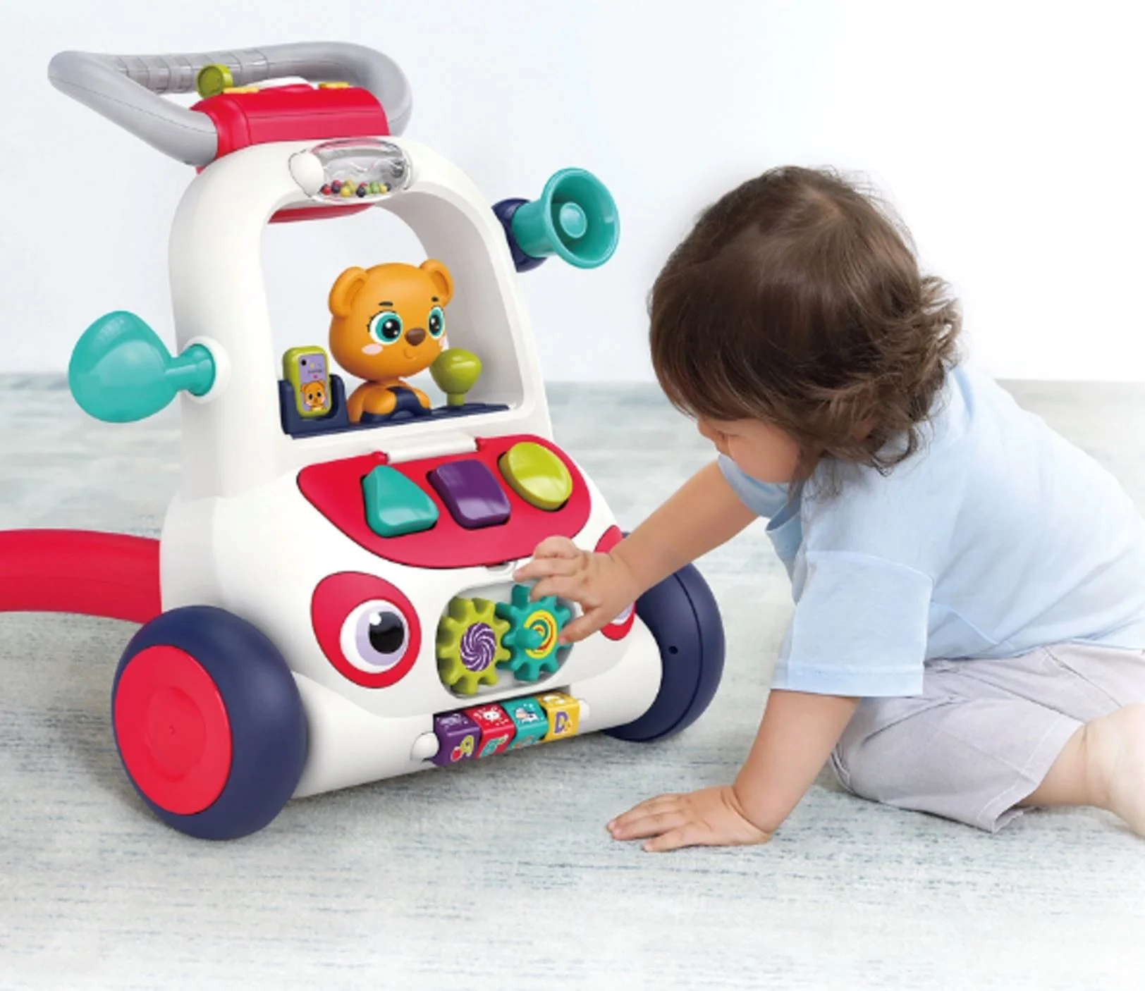 Ходунок Hola Toys Мишка с музыкой и светом foto
