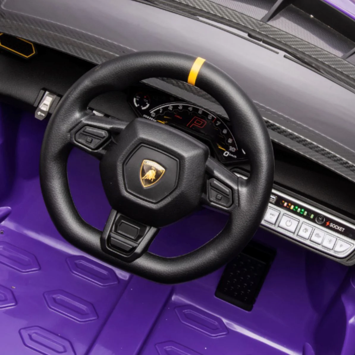 Masinuta electrica Kids car Lamborghini Autentica, 12V7Ah, motor 380x4, roti EVA foto