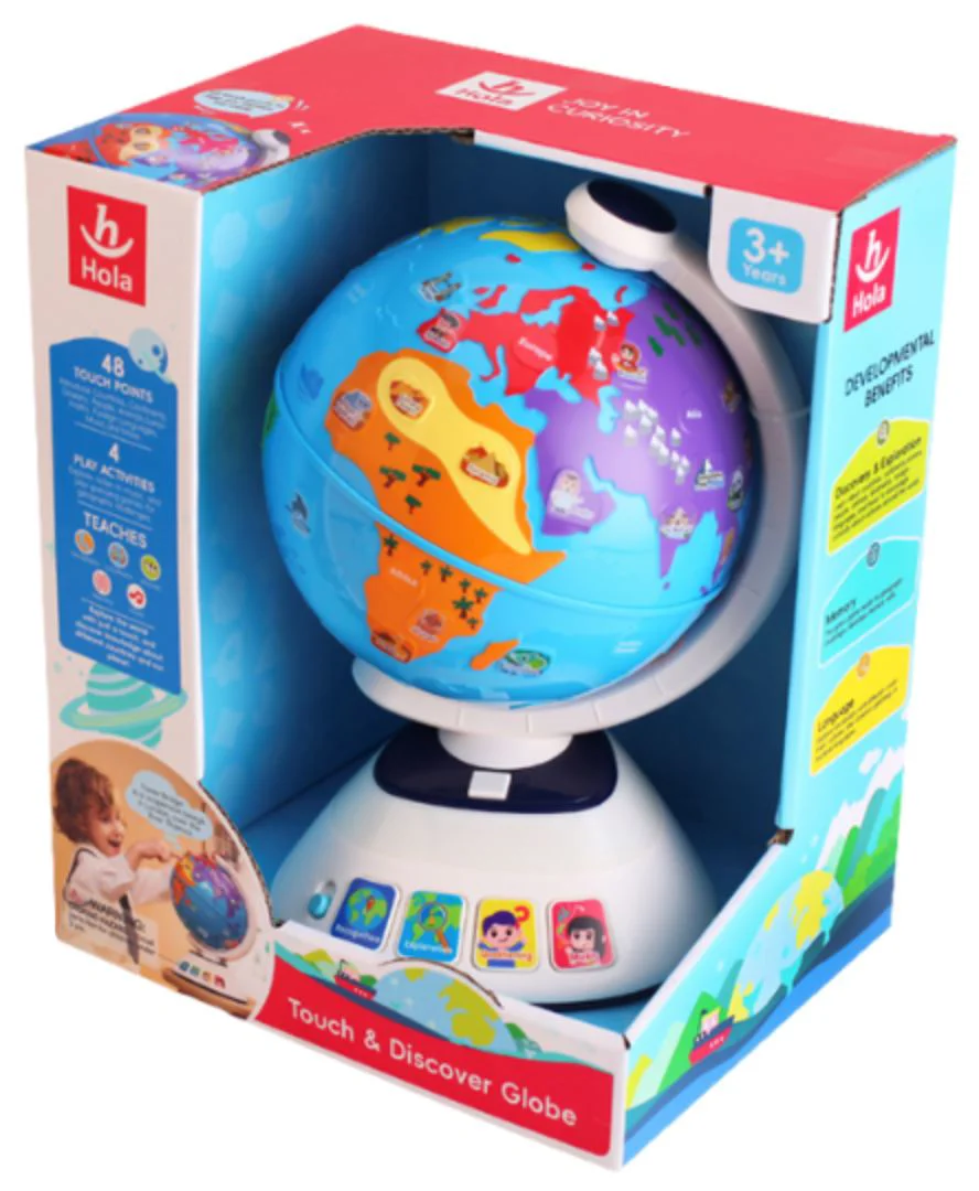 Интерактивная игрушка Hola Toys Глобус, Коснись и открой мир foto
