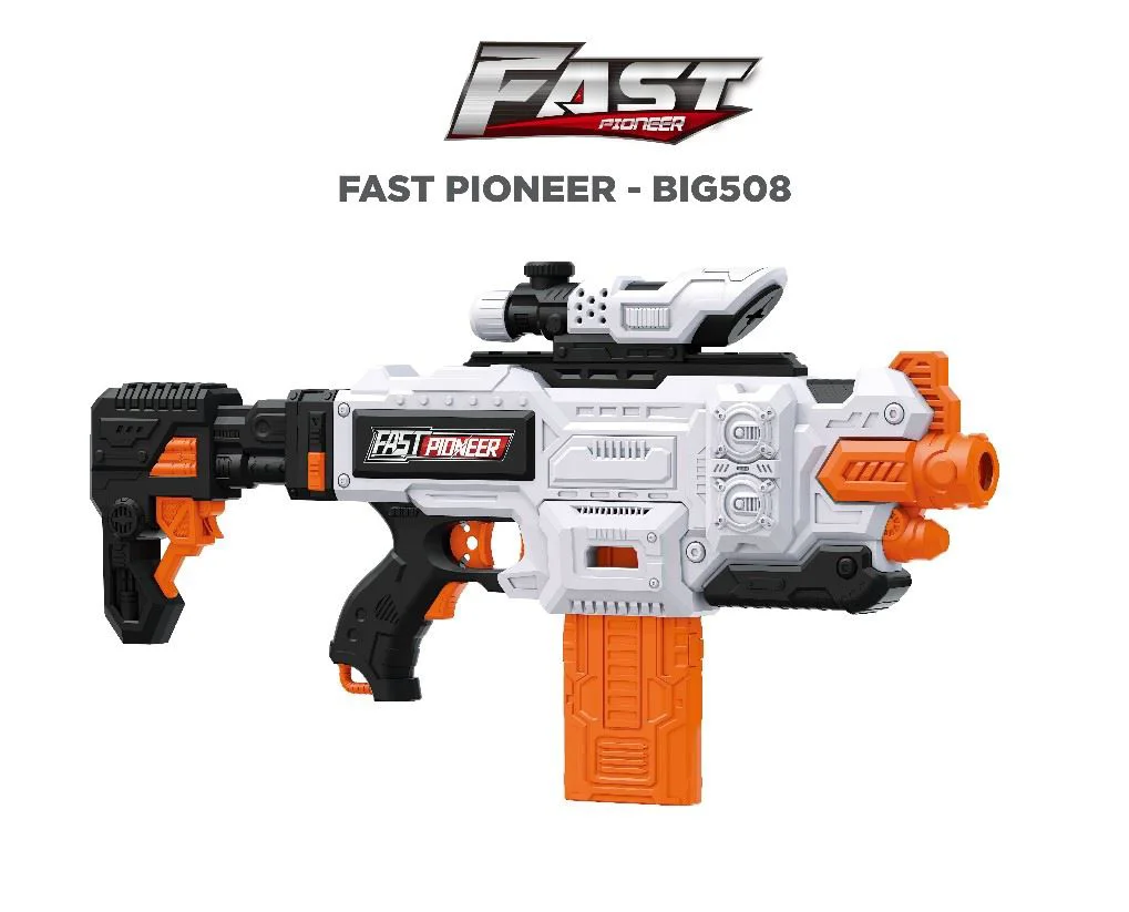 Blaster electric Fast Pioneer cu gloante din spuma, 24 proiectile foto