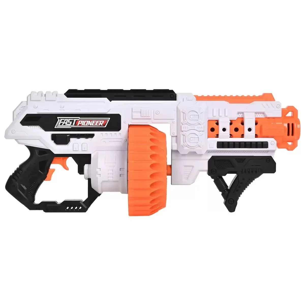 Blaster de jucarie electric Fast Pioneer cilindru rotativ si gloante din spuma, 48 proiectile foto
