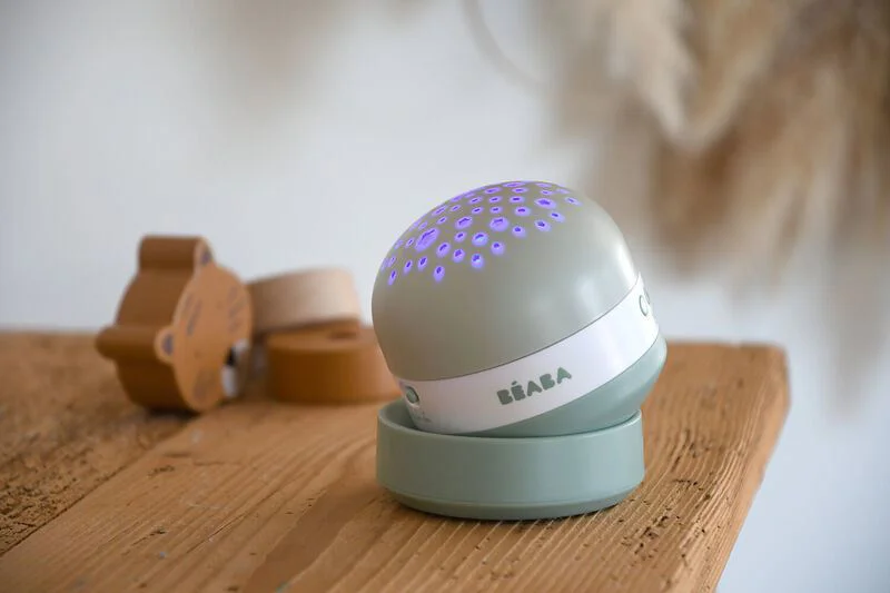 Lampa de veghe cu proiector Beaba Pixie Sage Green foto