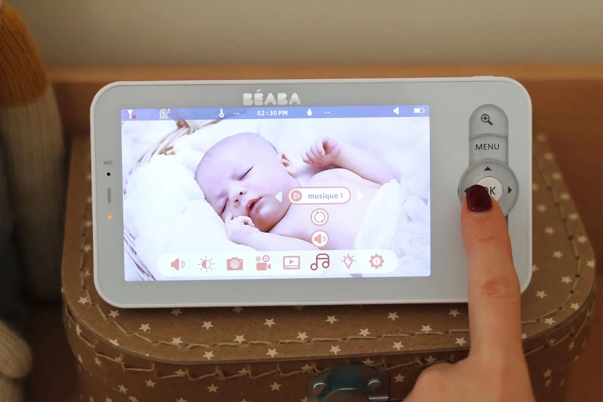 Видеоняня цифровая Beaba Wi‑Fi Zen Connect Light White foto
