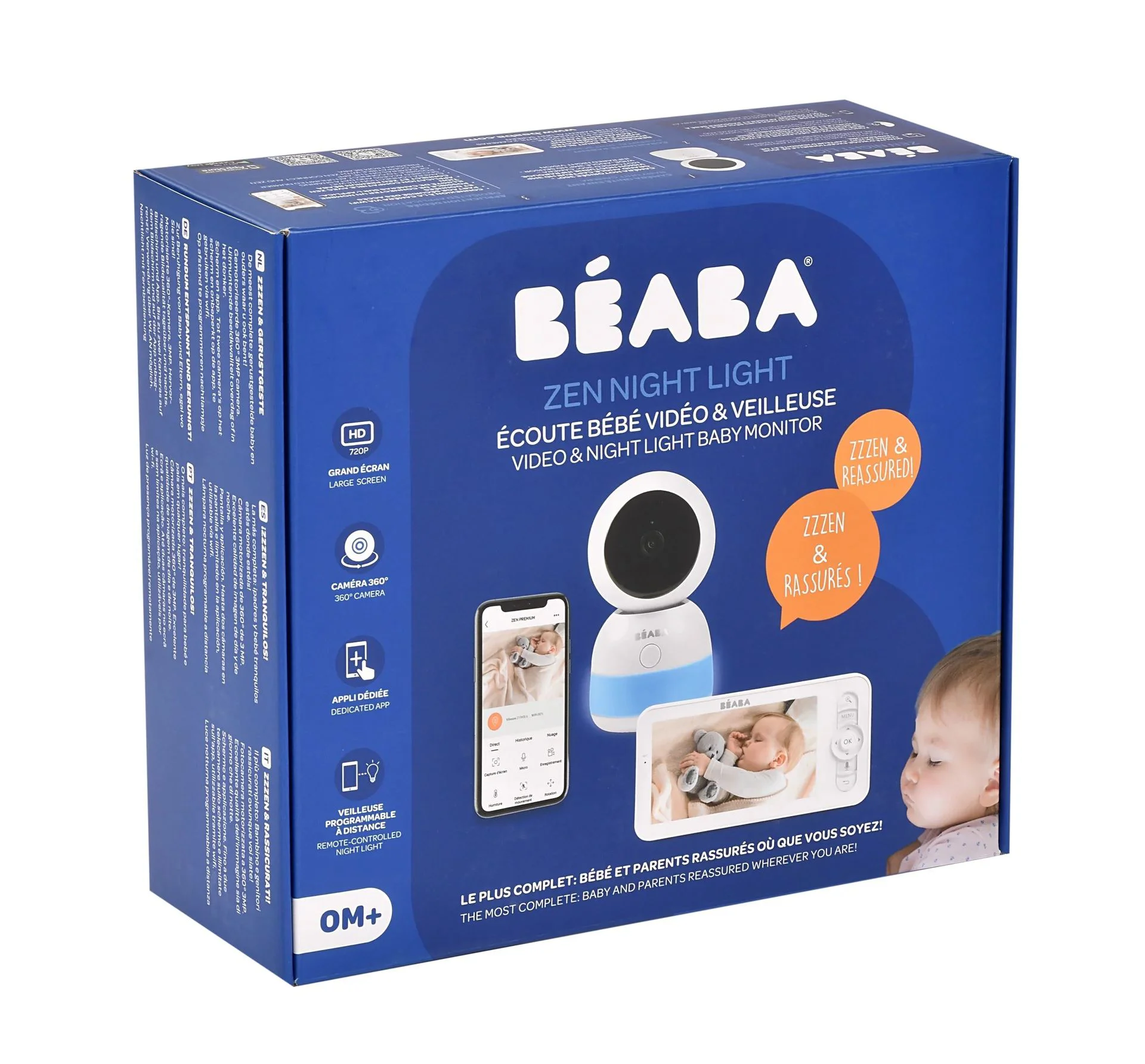 Видеоняня цифровая Beaba Wi‑Fi Zen Connect Light White foto