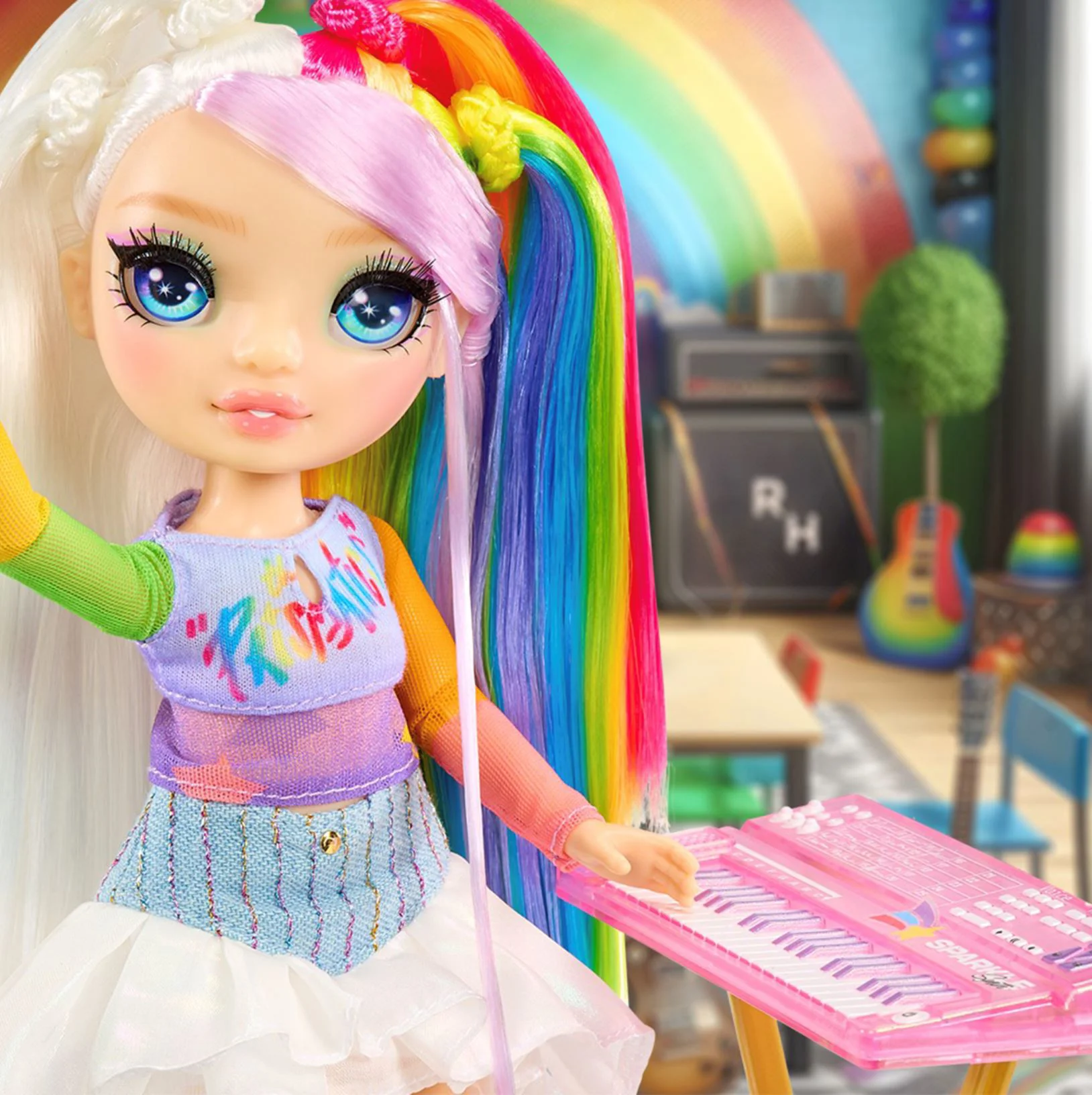 Papusa Rainbow High Amaya Raine, 23 cm foto