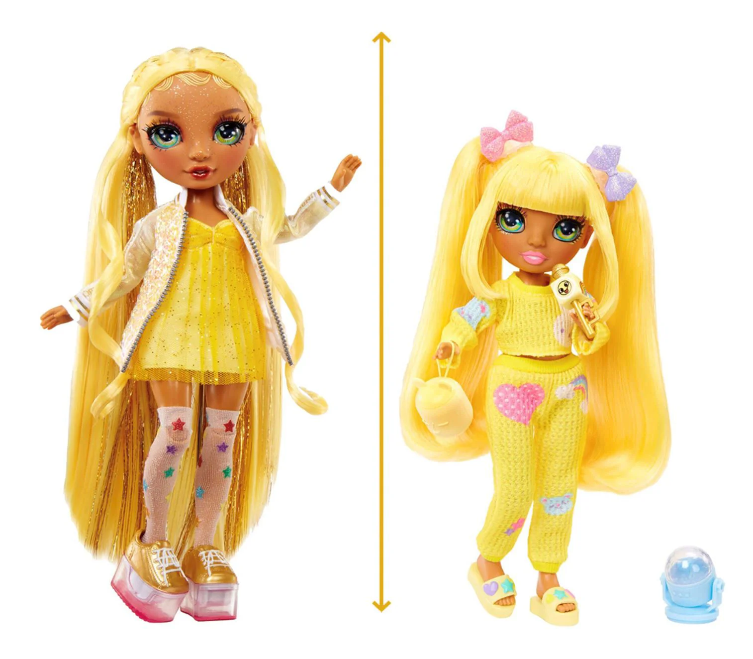 Papusa Rainbow High Junior PJ Party, Sunny Madison, 23 cm foto