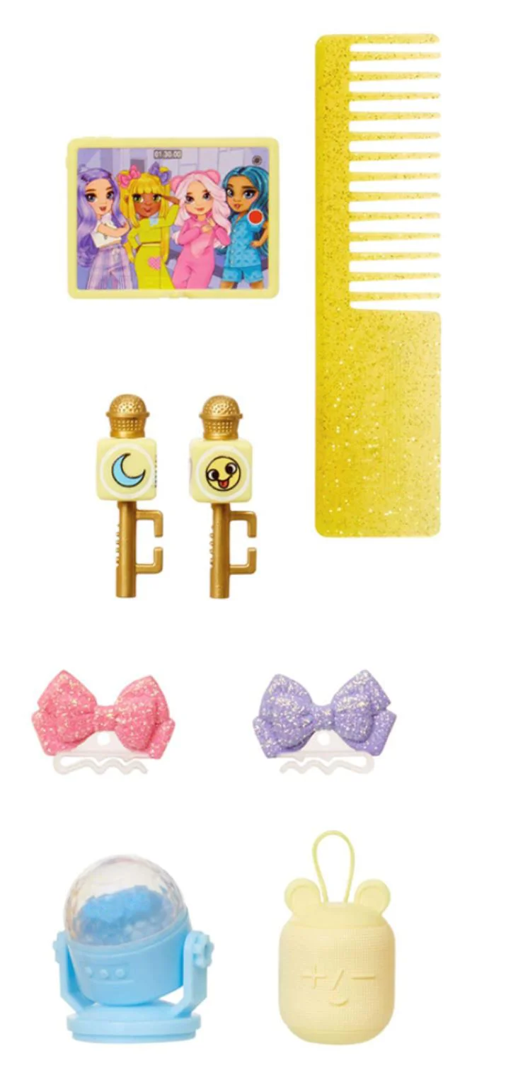 Papusa Rainbow High Junior PJ Party, Sunny Madison, 23 cm foto