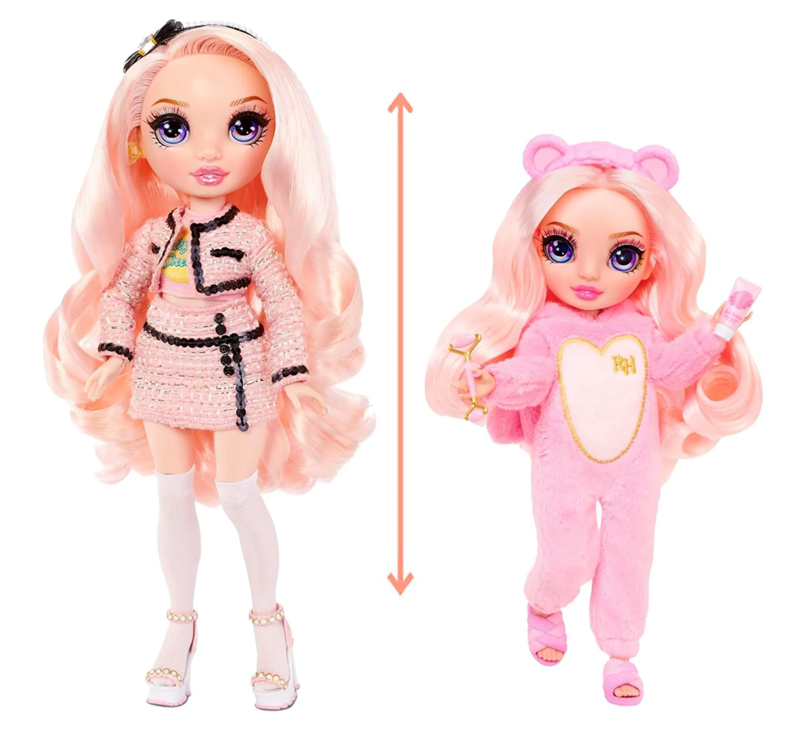 Papusa Rainbow High Junior PJ Party, Bella Parker, 23 cm foto