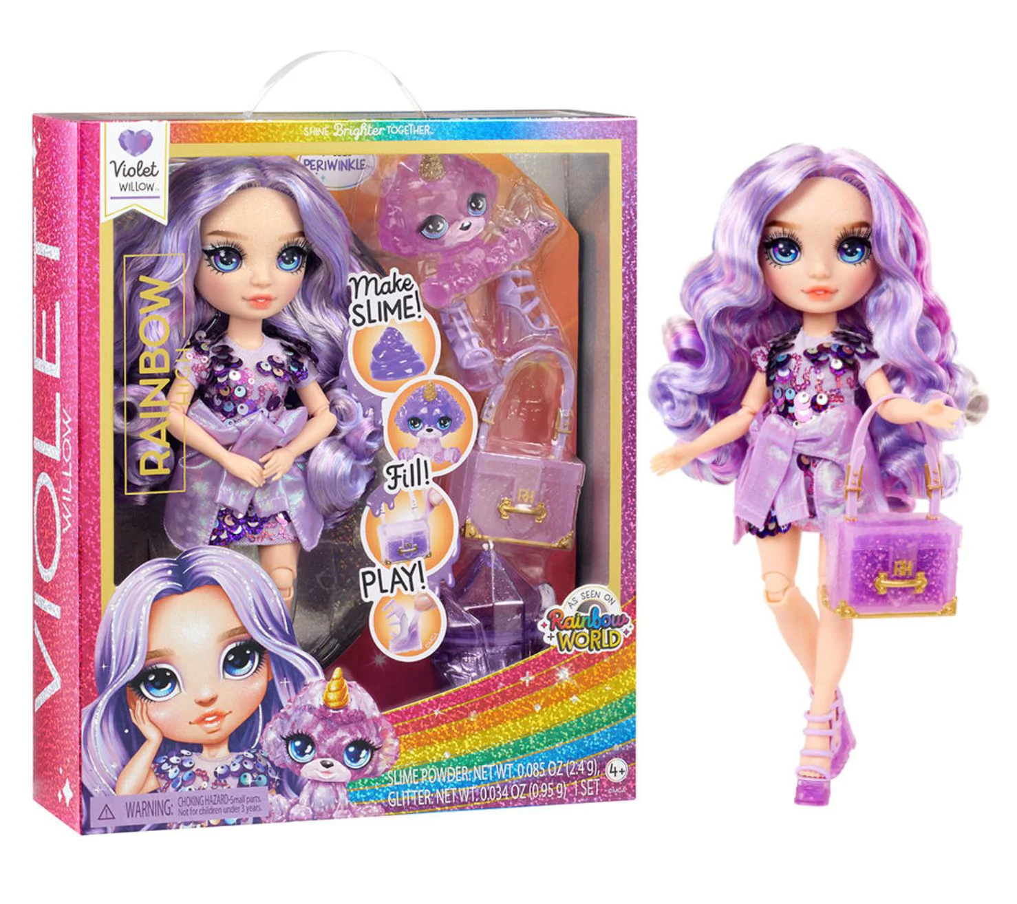 Set de joaca Rainbow High Violet Willow, 28 cm foto