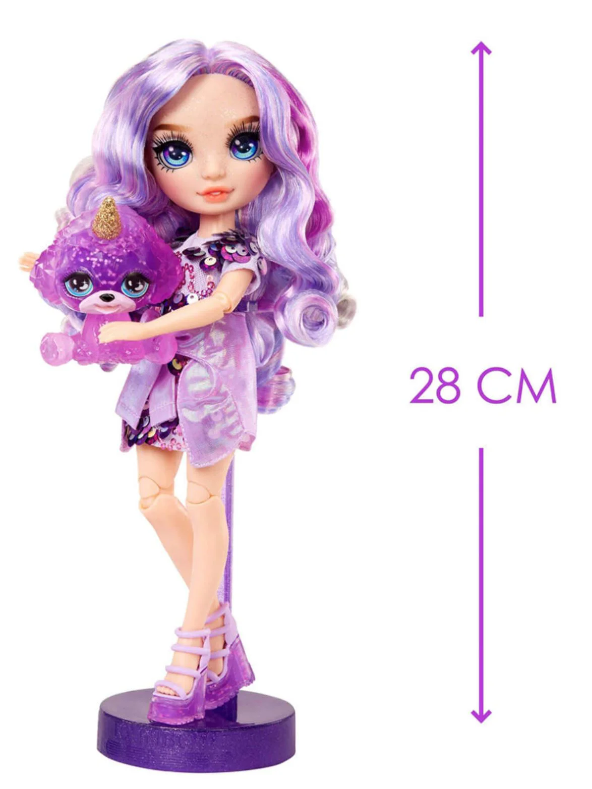 Set de joaca Rainbow High Violet Willow, 28 cm foto