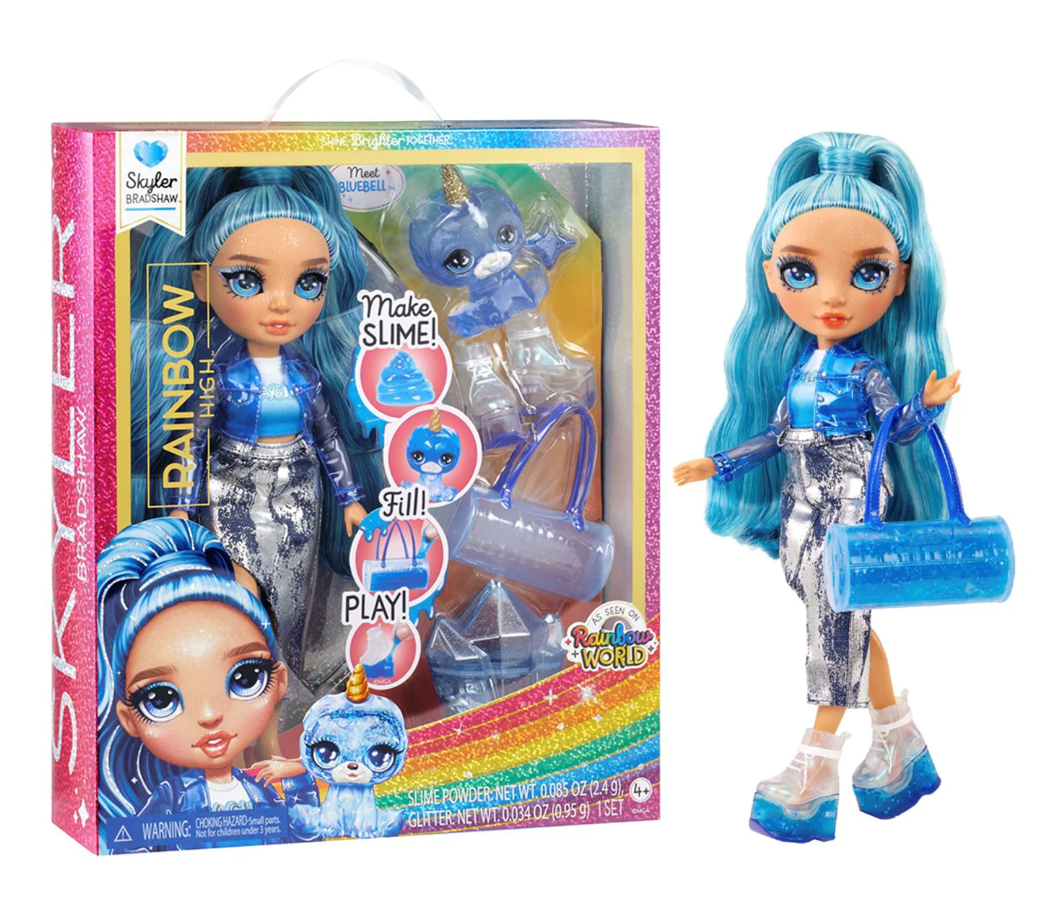 Set de joaca Rainbow Skyler Bradshaw, 28 cm foto