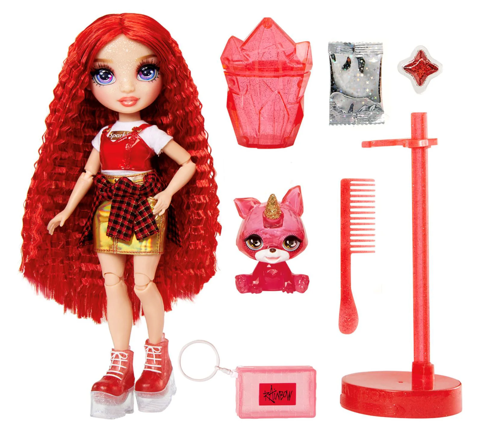 Set de joaca Rainbow High Ruby Anderson, 28 cm foto