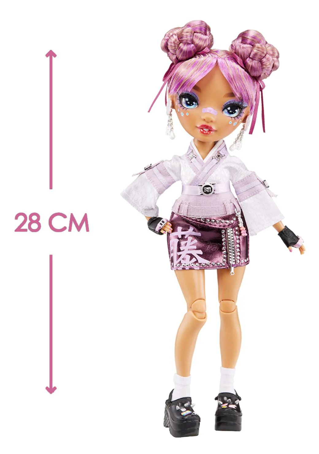 Papusa Rainbow High Lila Yamamoto cu accesorii, 28 cm foto