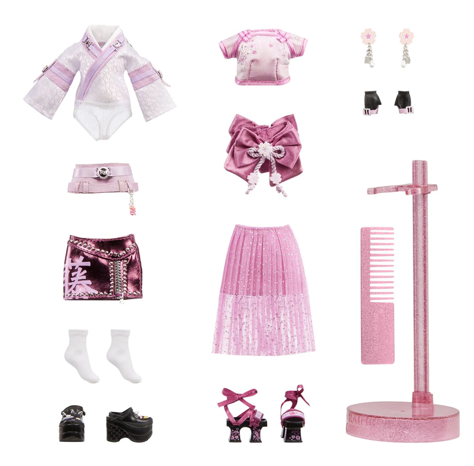 Papusa Rainbow High Lila Yamamoto cu accesorii, 28 cm foto
