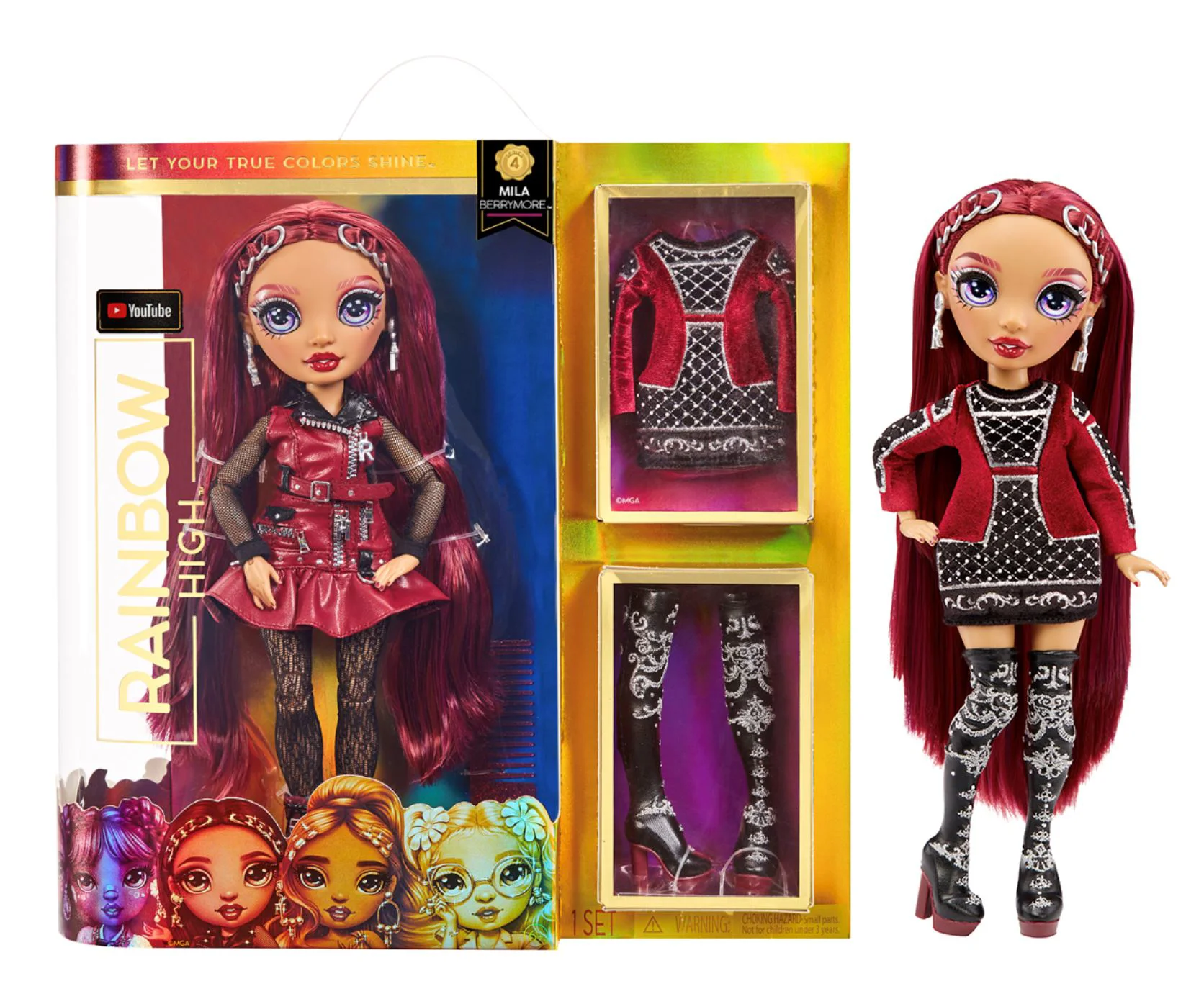 Papusa Rainbow High Mila Berrymore cu accesorii, 28 cm foto