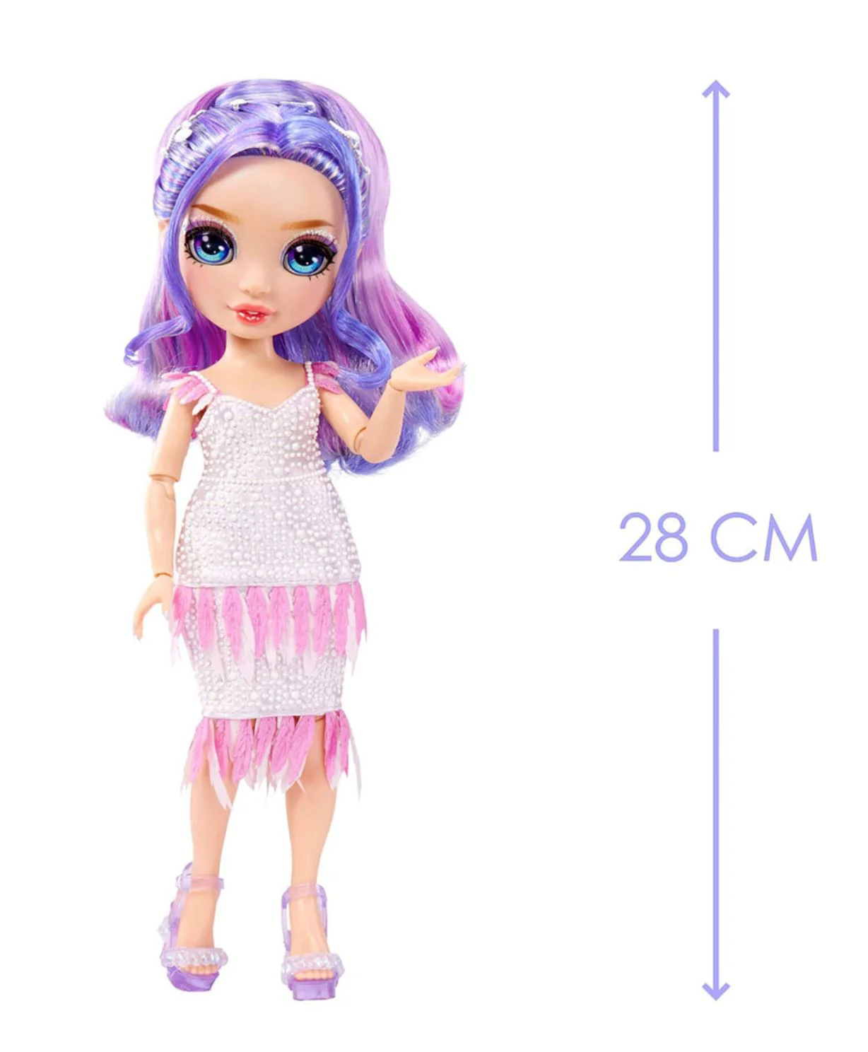 Papusa Rainbow High Violet Willow cu accesorii, 28 cm foto
