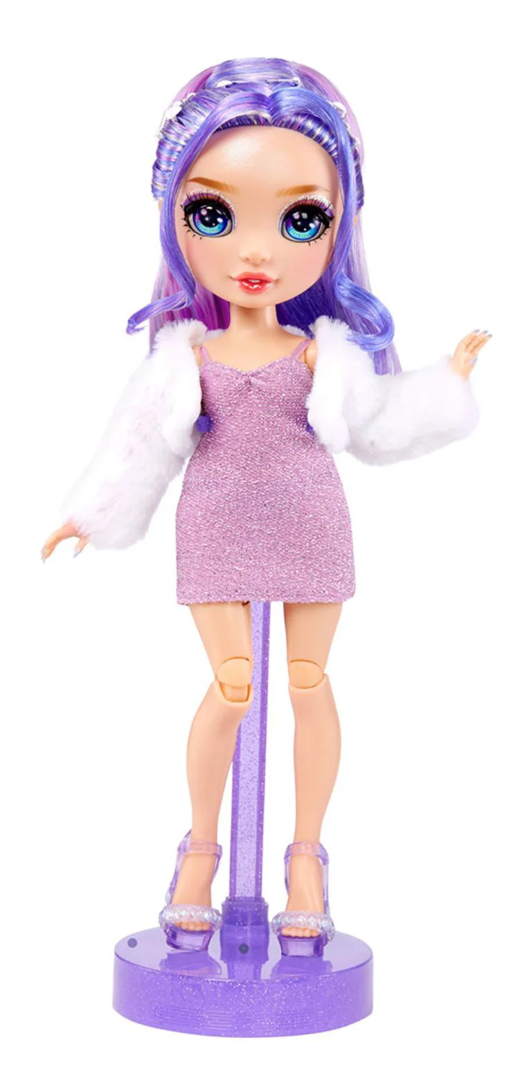 Papusa Rainbow High Violet Willow cu accesorii, 28 cm foto