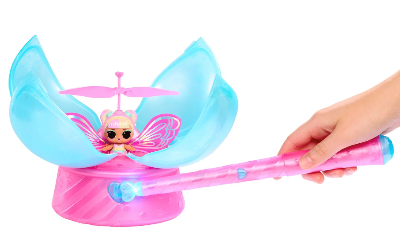 Set de joaca L.O.L. Surprise! cu papusa zburatoare Magic Flyers Fairies Flower Child foto