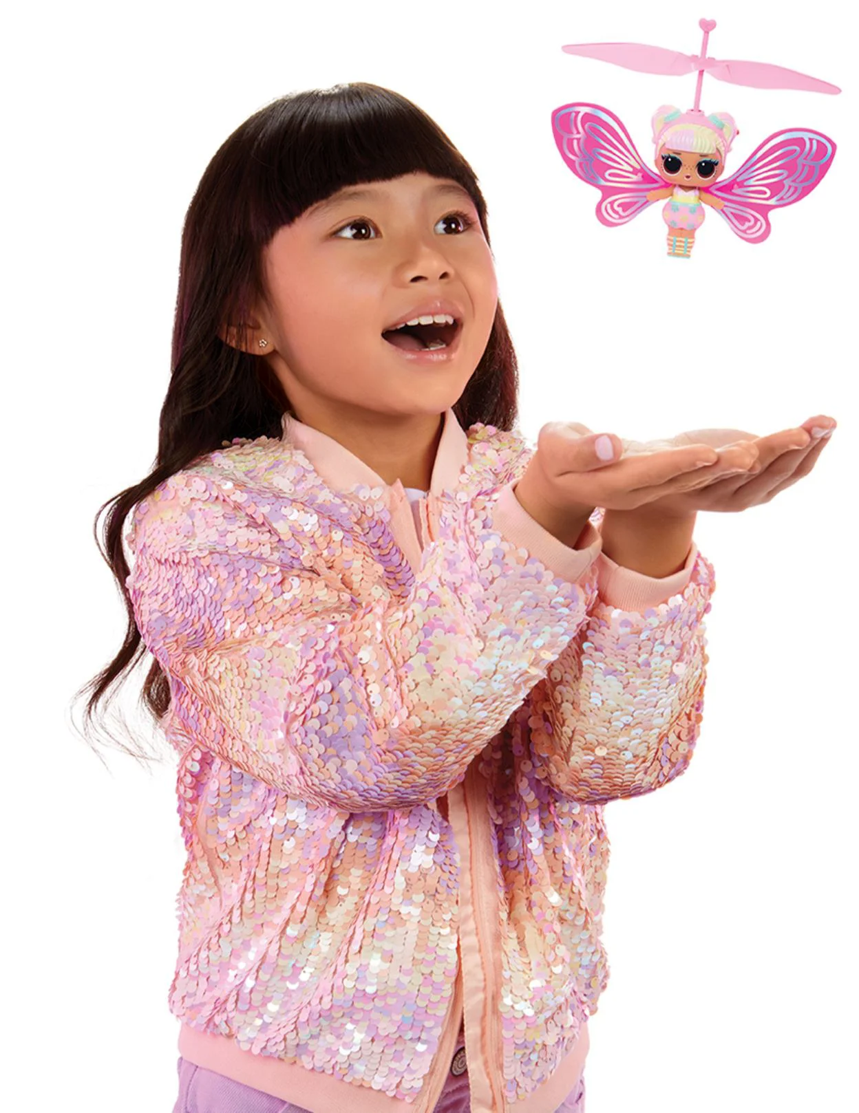 Set de joaca L.O.L. Surprise! cu papusa zburatoare Magic Flyers Fairies Flower Child foto
