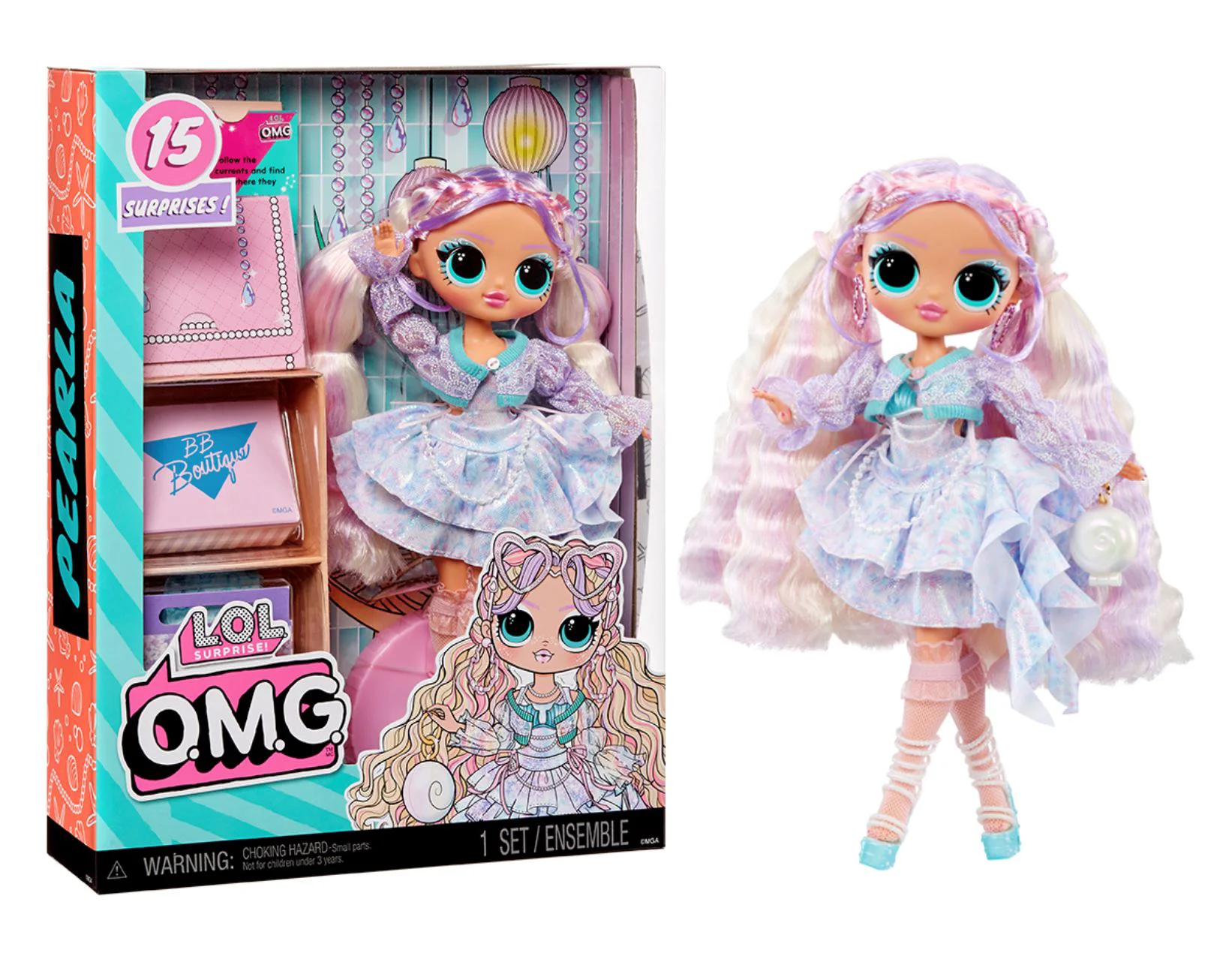 Papusa L.O.L. Surprise! Pearl, Fashion Doll S8 foto