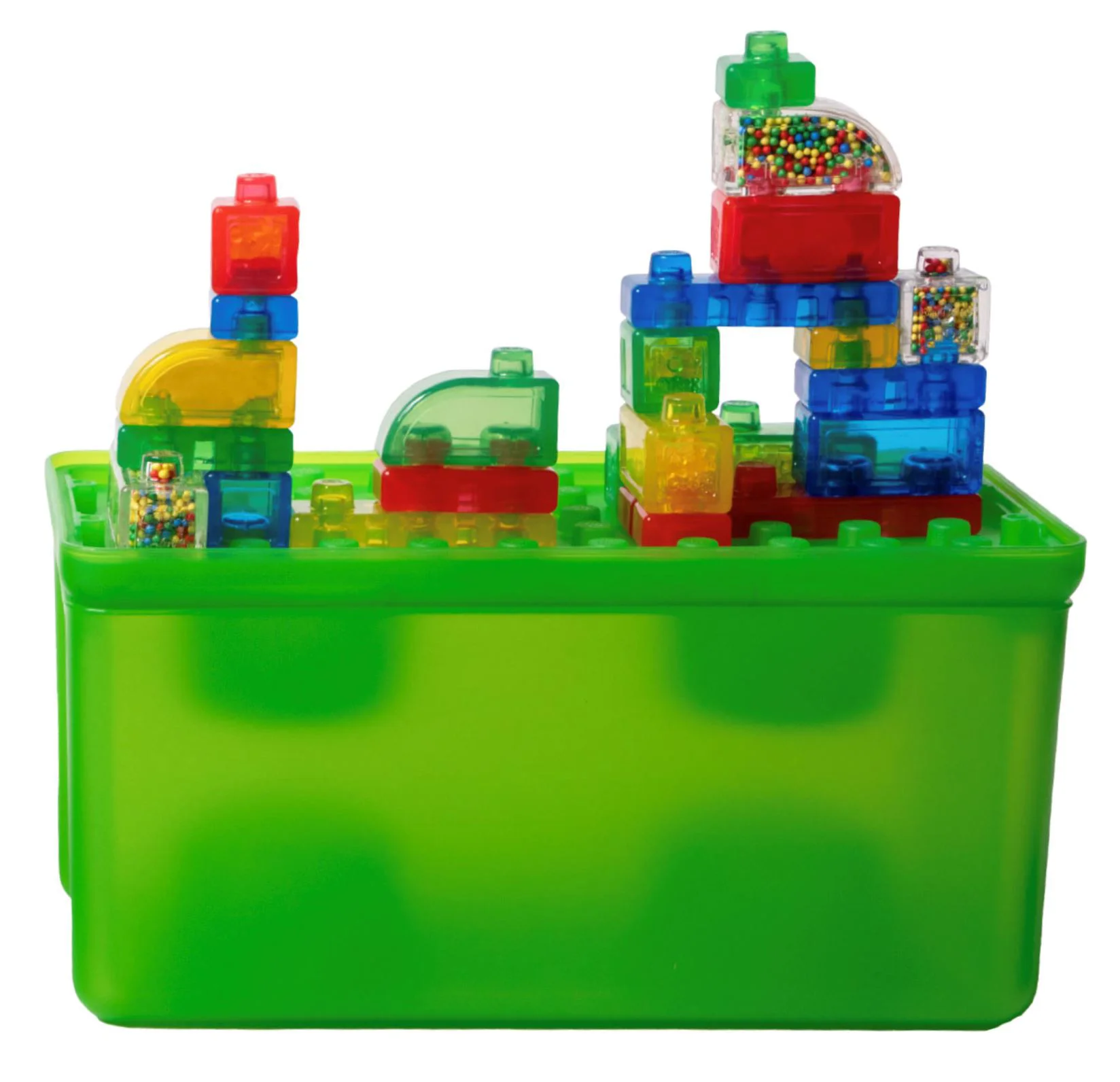 Set de constructie 2 in 1 Jelly Blox cu blocuri senzoriale, 30 el. foto