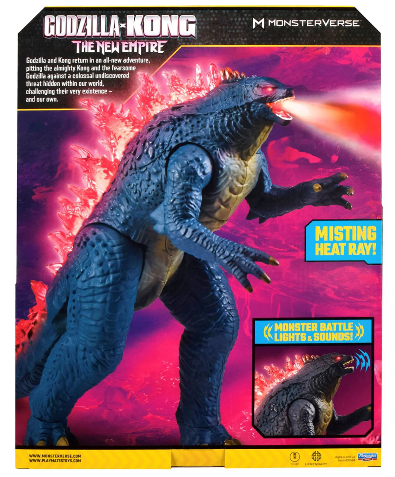 Figurina Godzilla vs. Kong Mega Godzilla cu sunete, The New Empire foto