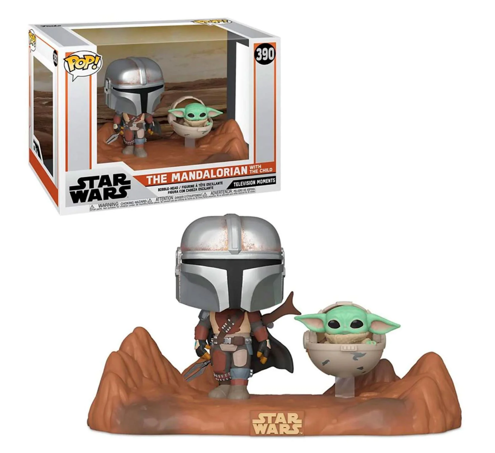Figurina Funko Pop Mandalorianul cu copilasul foto