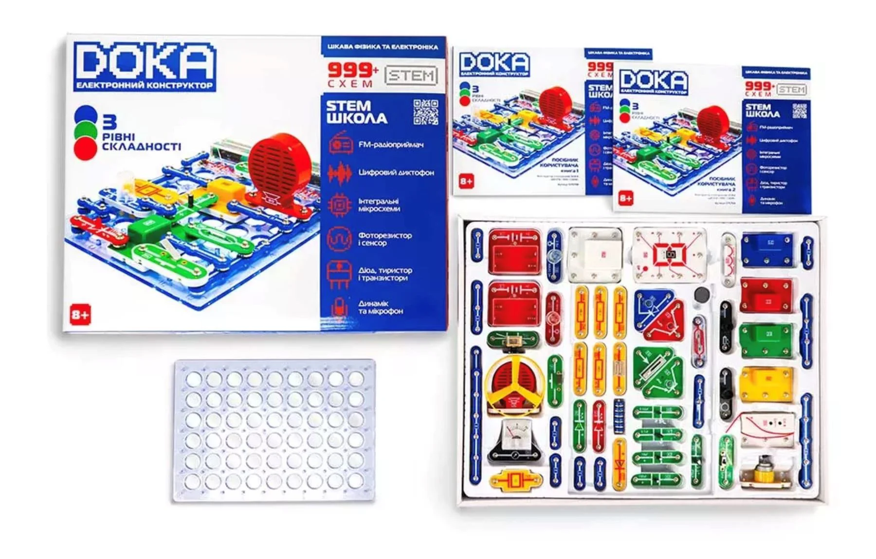 Электронный конструктор DOKA STEM школа, 999+ схемами foto