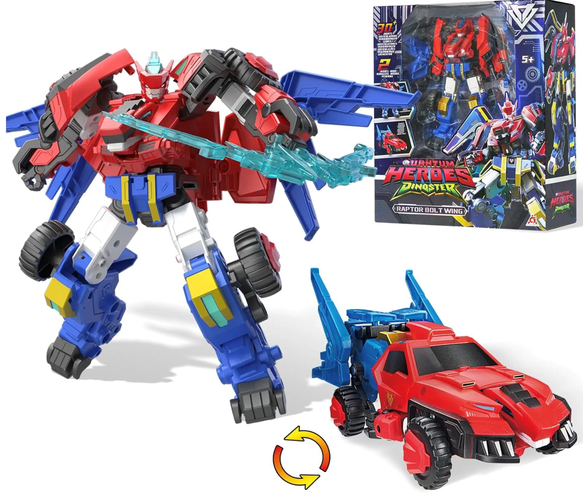 Robot Transformer Dinoster Raptor Bolt Wing foto