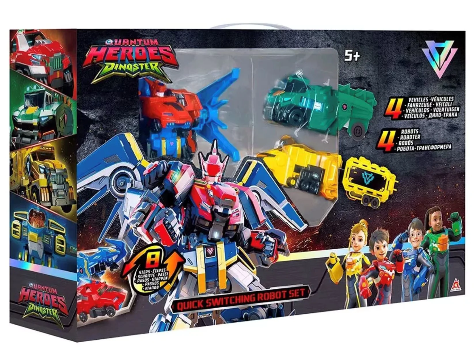 Set de joaca Dinoster Quick Switching, 4-roboti-transformeri foto