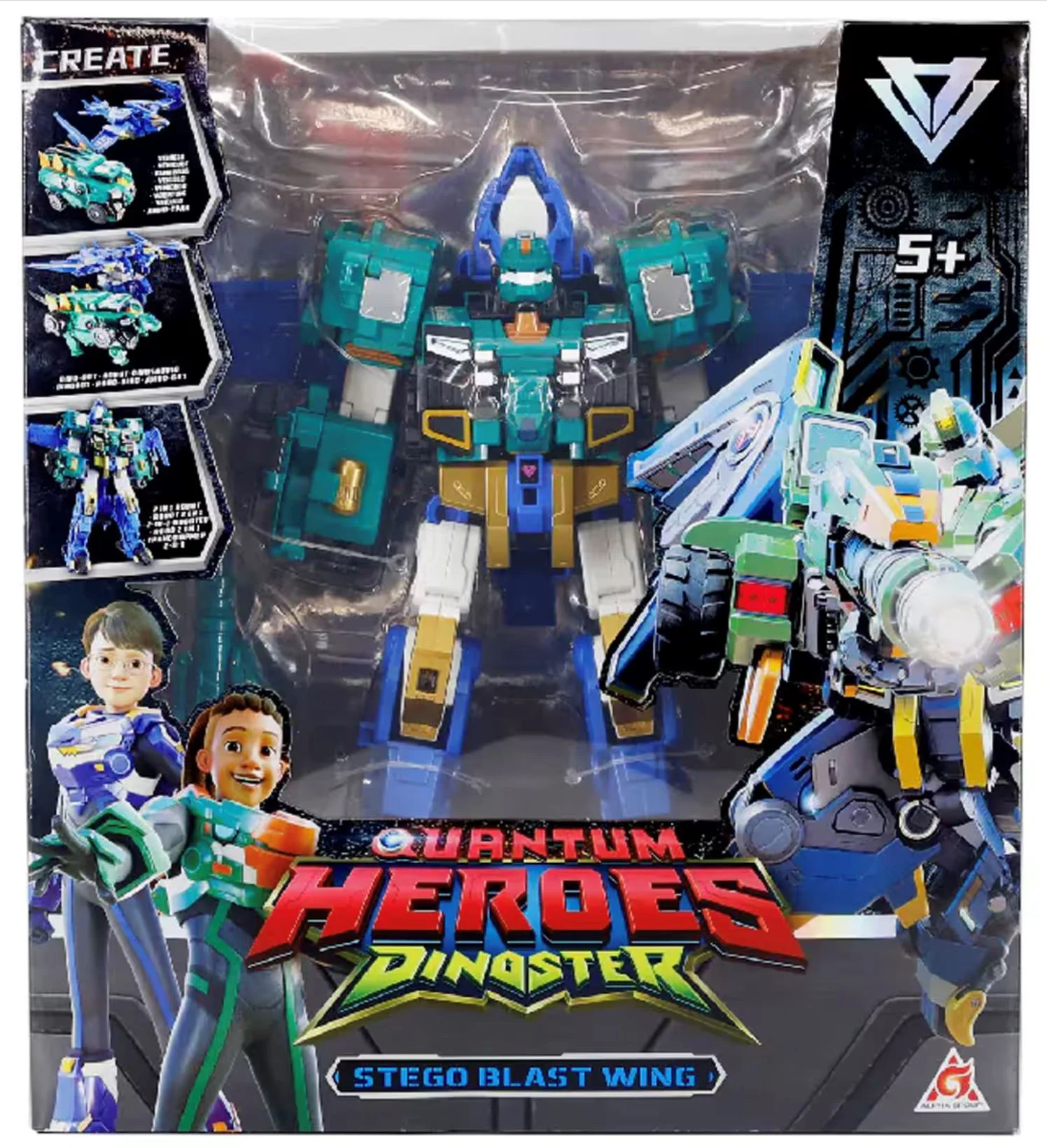 Robot Transformer 2 in 1 Dinoster Stego Blast Wing foto