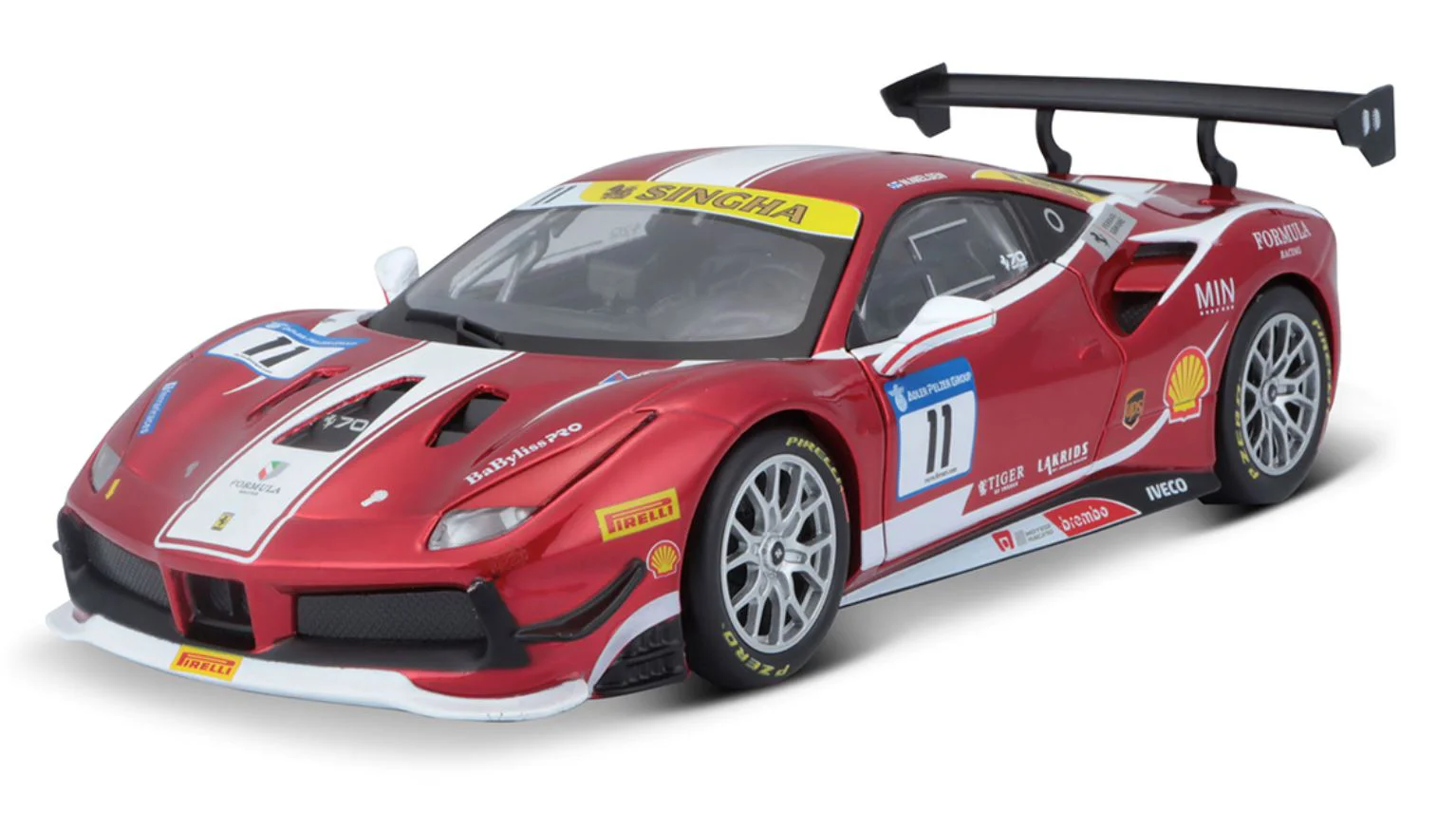 Macheta auto Bburago Ferrari 488 Challenge, 1:24 foto