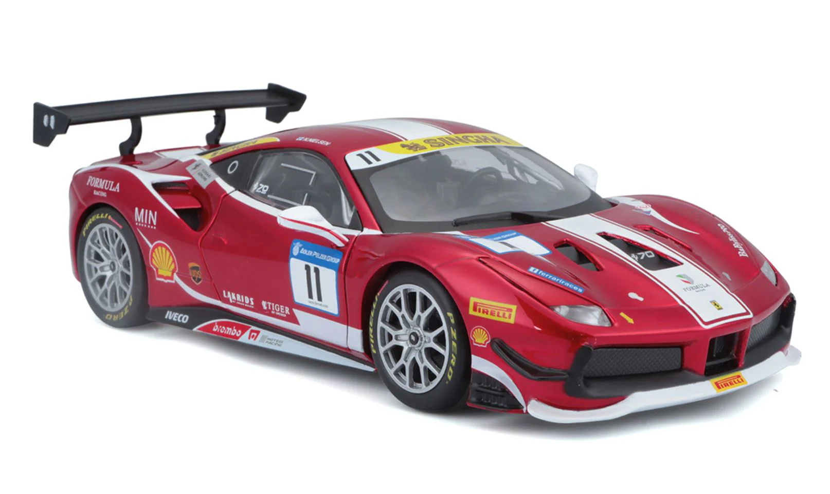 Macheta auto Bburago Ferrari 488 Challenge, 1:24 foto