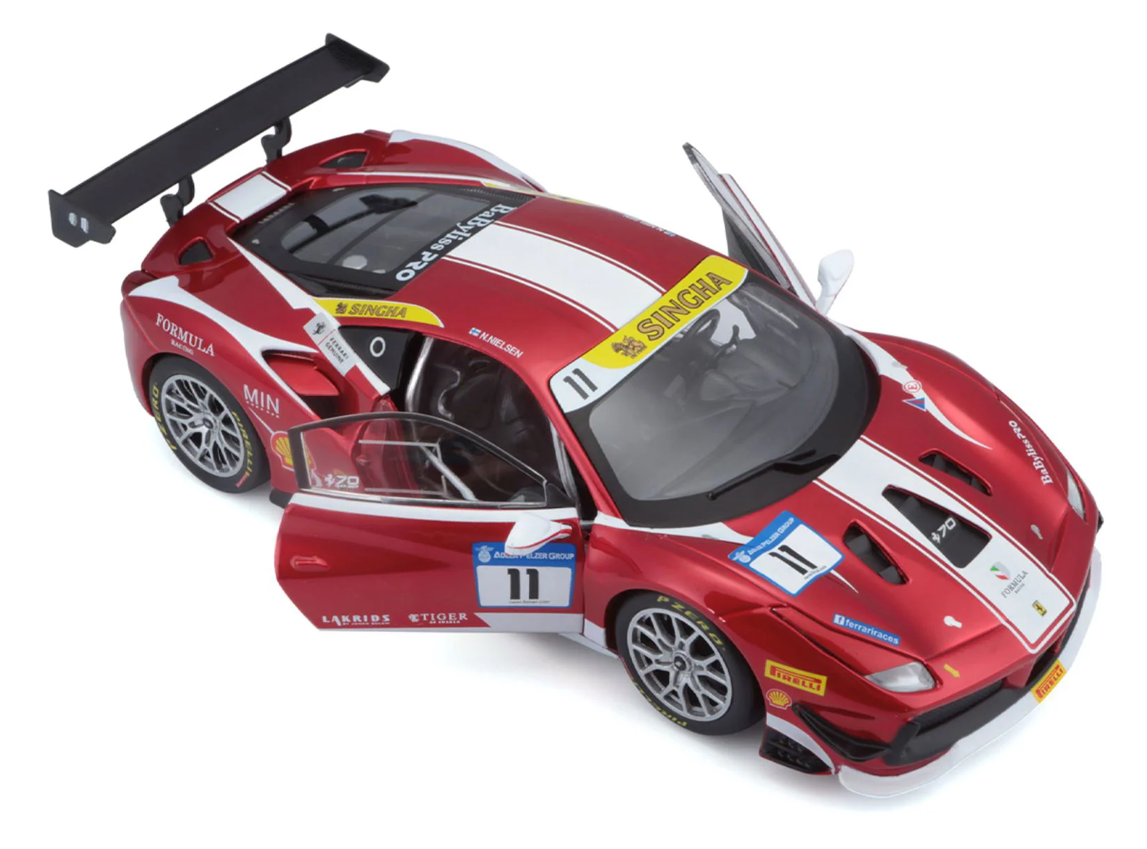 Macheta auto Bburago Ferrari 488 Challenge, 1:24 foto