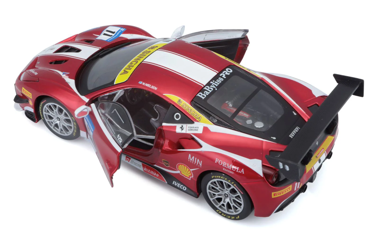 Macheta auto Bburago Ferrari 488 Challenge, 1:24 foto