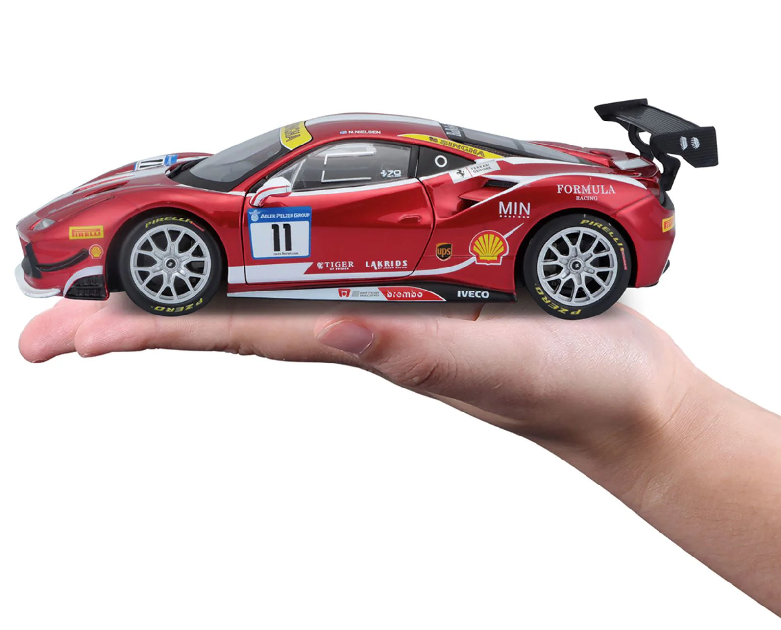 Macheta auto Bburago Ferrari 488 Challenge, 1:24 foto