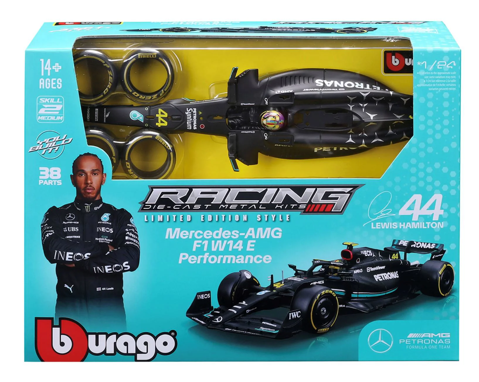 Конструктор Bburago Модель Mercedes-AMG F1 W14 E Performance, 1:24 foto