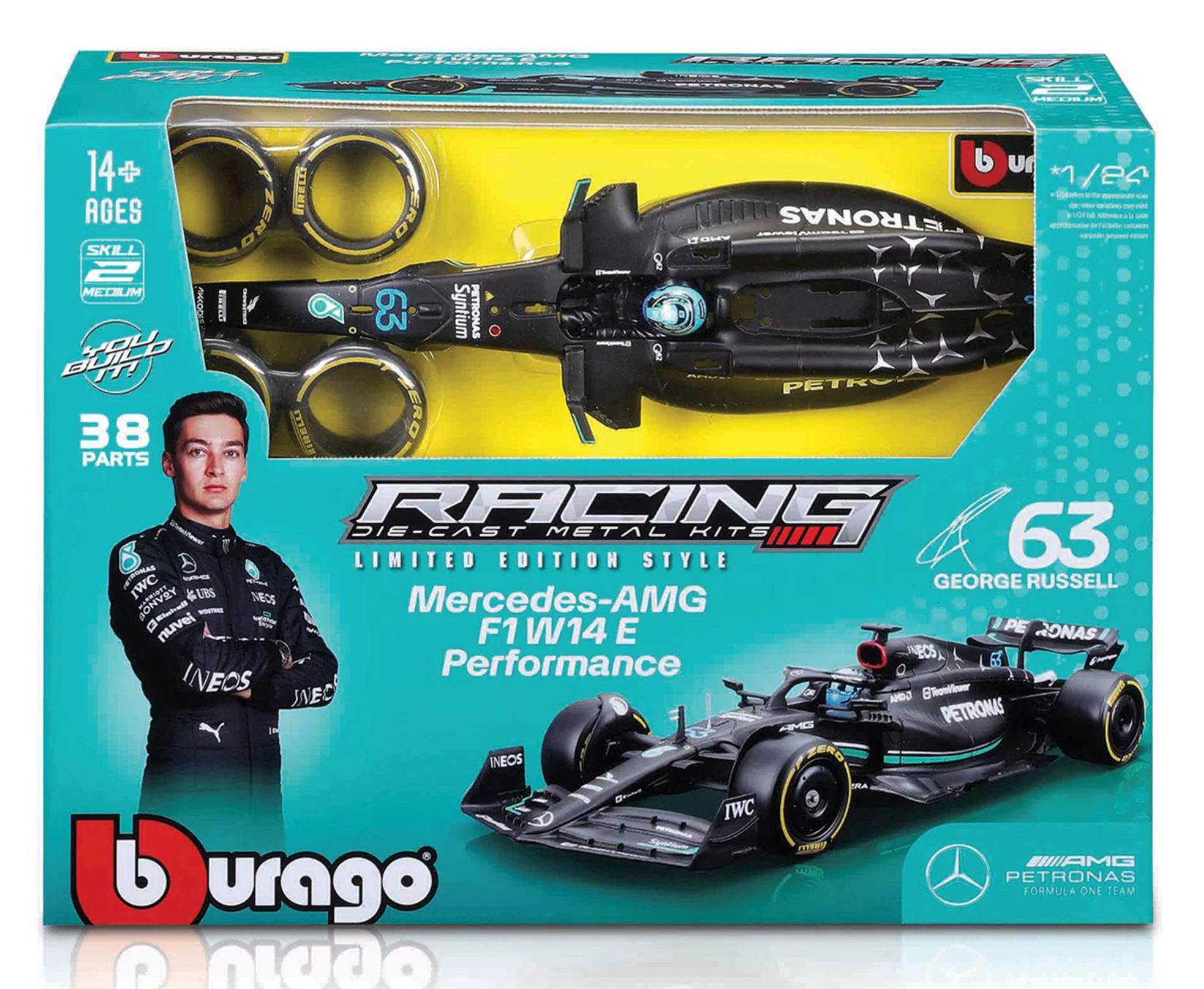 Конструктор Bburago Модель Mercedes-AMG F1 W14 E Performance, 1:24 foto