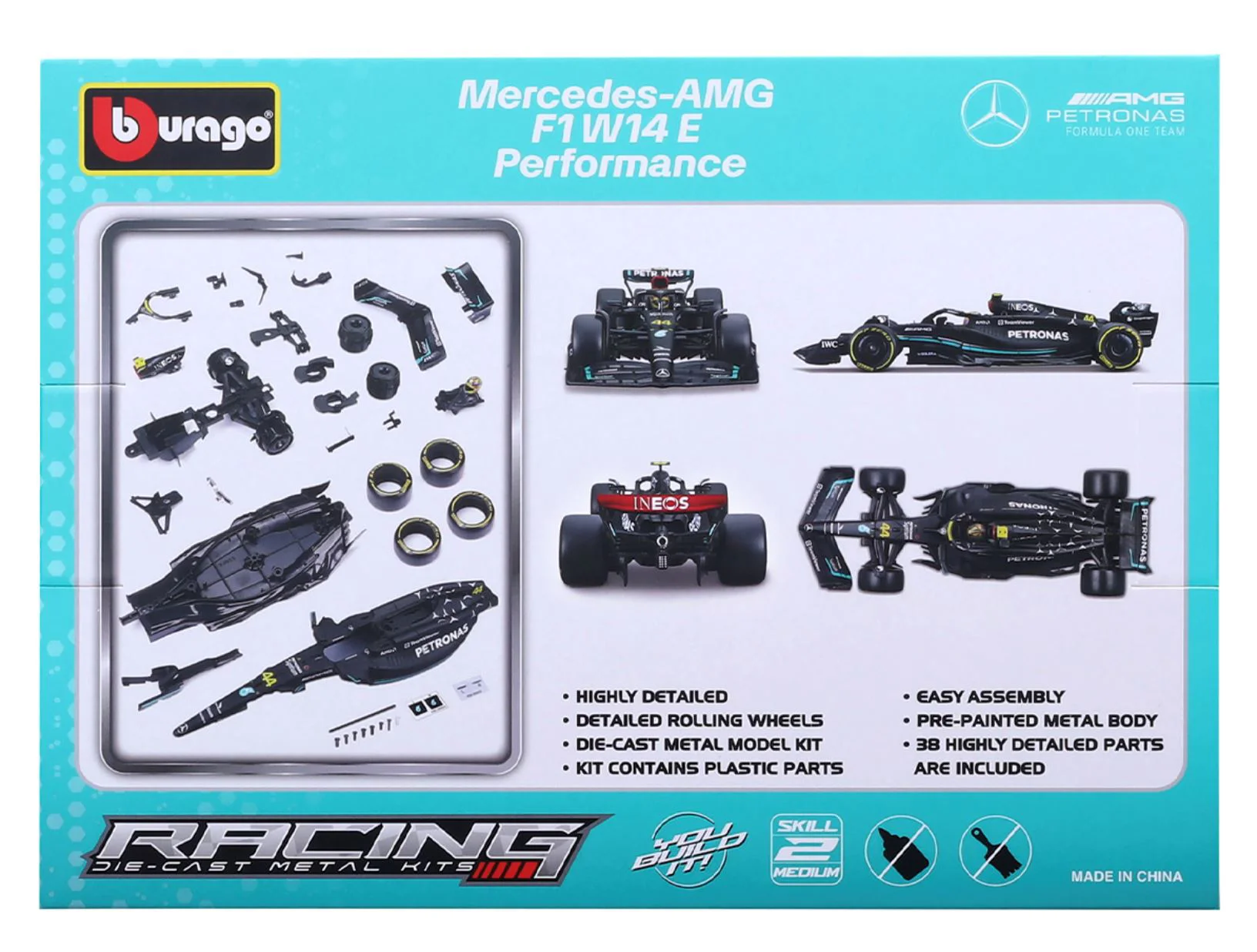Конструктор Bburago Модель Mercedes-AMG F1 W14 E Performance, 1:24 foto