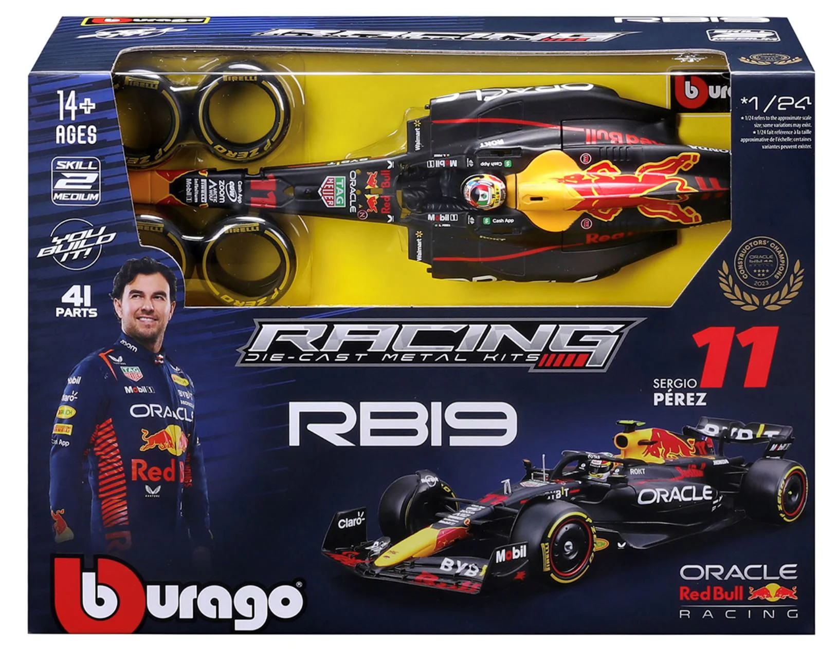 Конструктор Bburago Модель Oracle Red Bull Racing RB19;1:24 foto