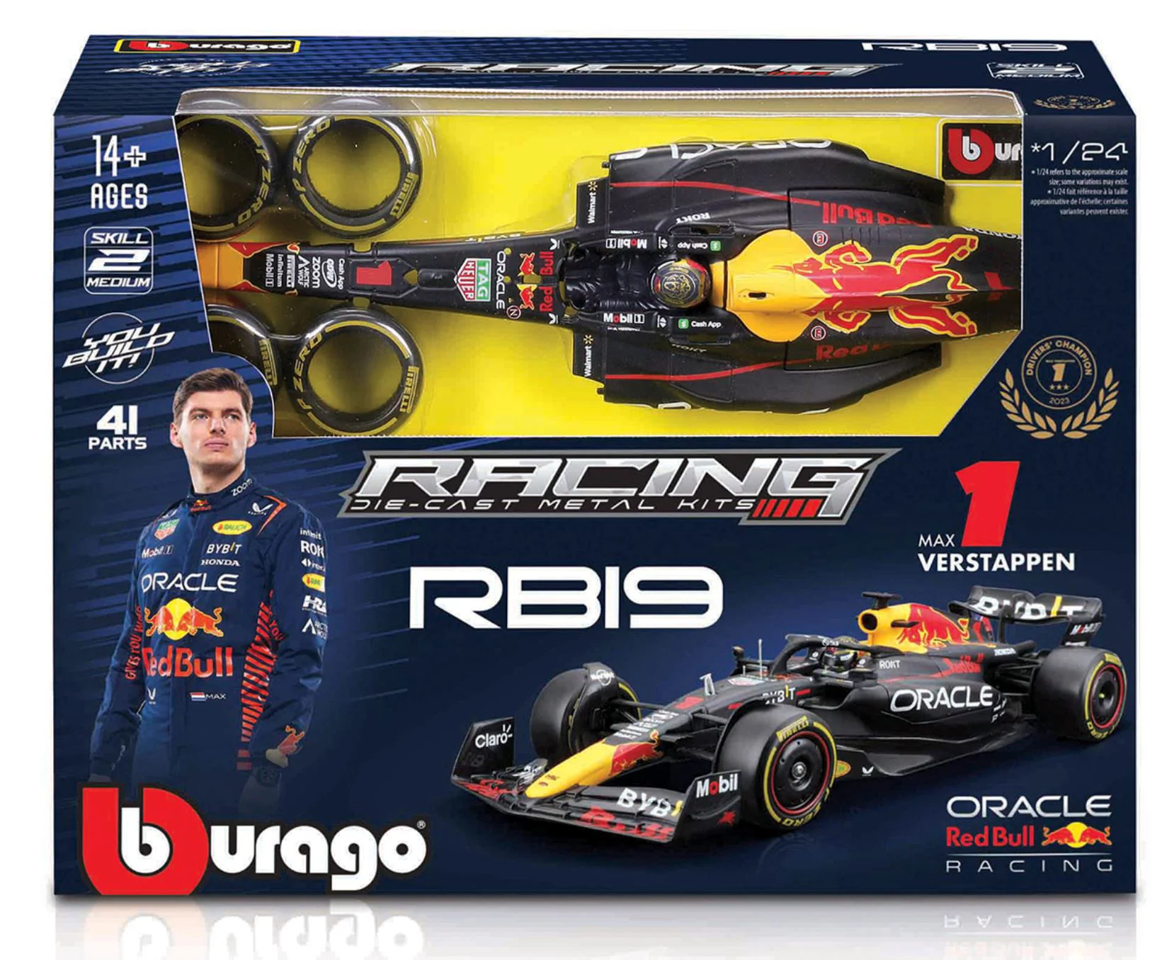 Конструктор Bburago Модель Oracle Red Bull Racing RB19;1:24 foto