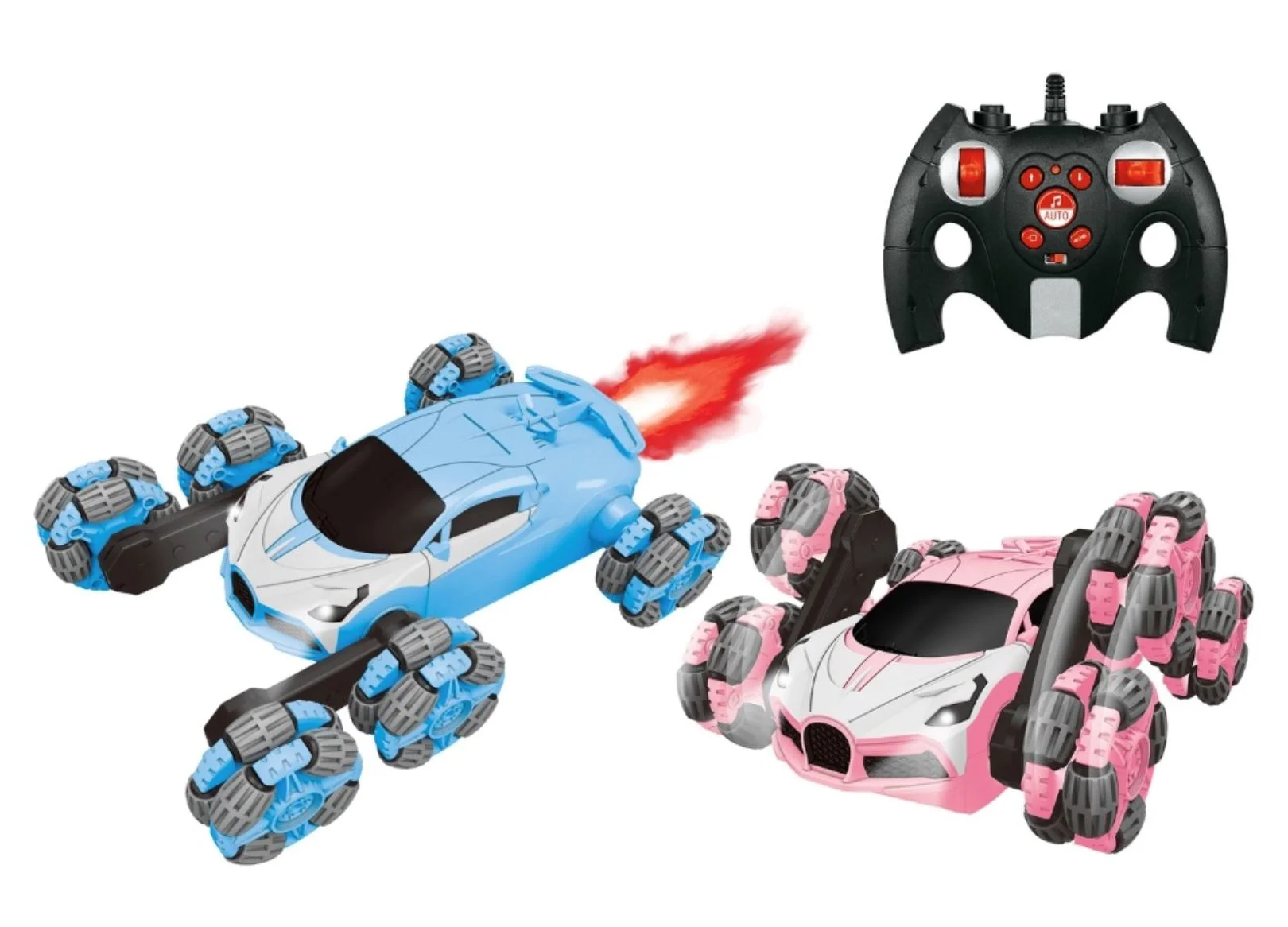 Машинка c пультом 2.4G Stunt Spray Car с 6 колесами foto