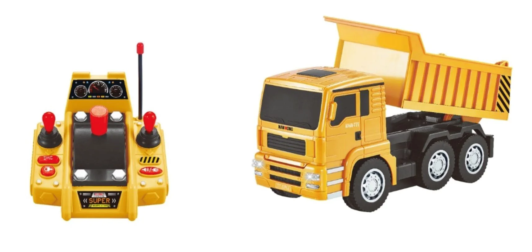Masina cu telecomanda RC Cars Camion basculanta cu sunete si lumini foto