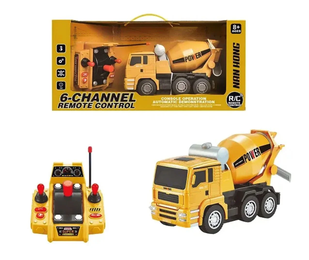 Masina cu telecomanda RC Cars Camion betoniera cu sunete si lumini foto