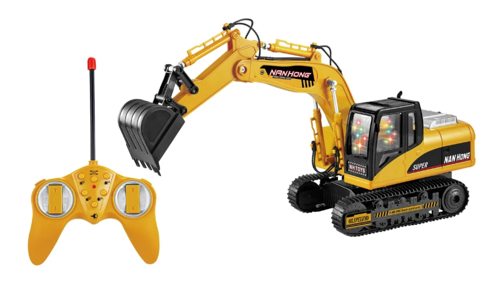 Masina cu telecomanda RC Cars Excavator cu lumini si sunet foto