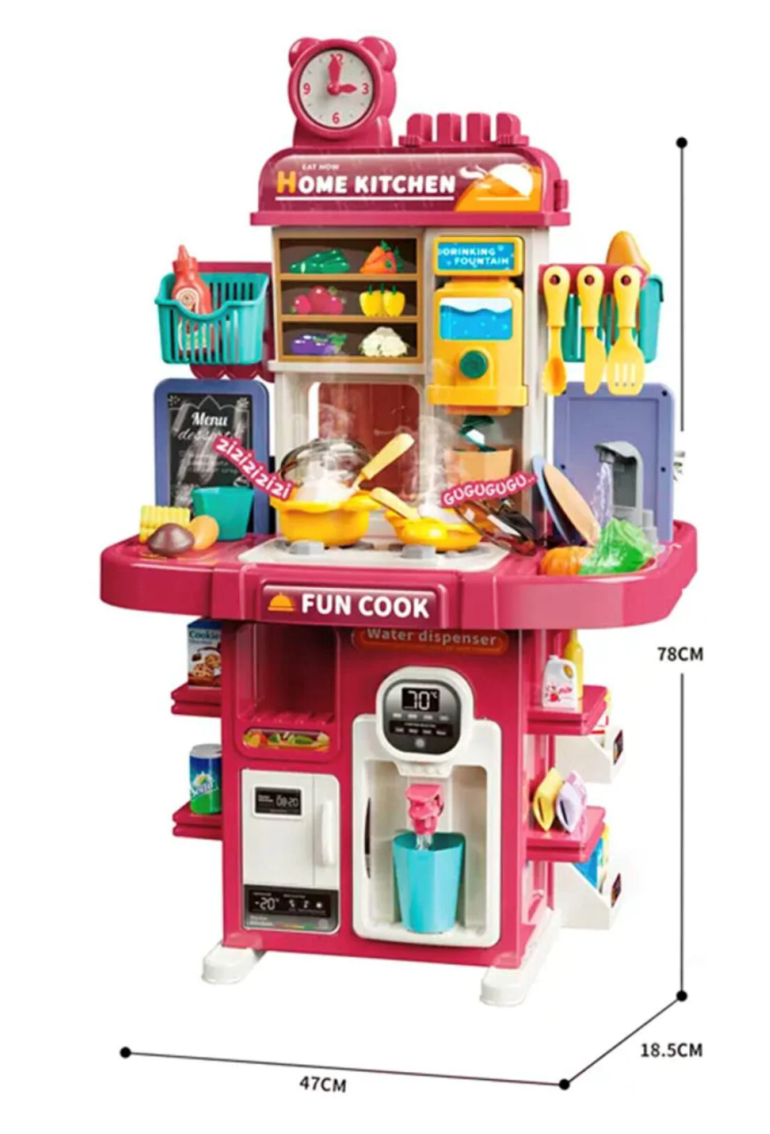 Set de joaca 2 in 1 Bucatarie si magazin, 83 el. foto