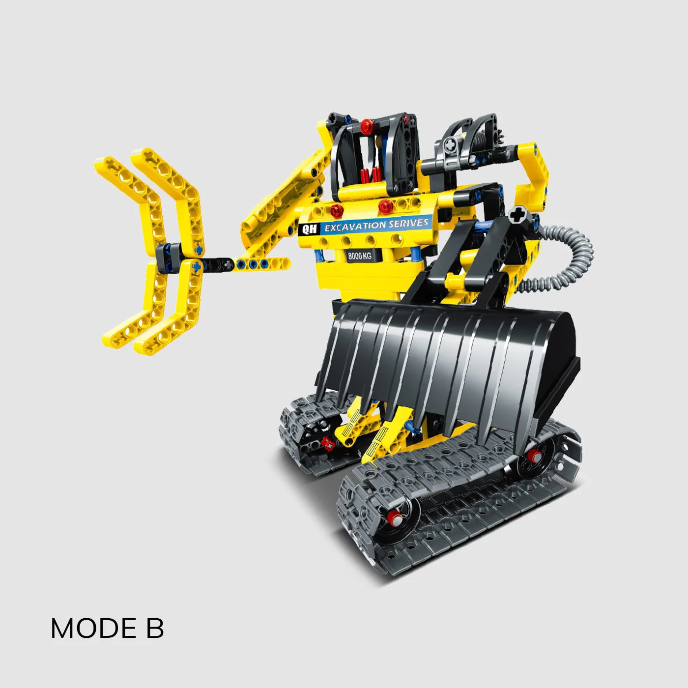 Set de constructie 2 in 1 cu inertie iM.Master Mechanical Master Robot-Excavator, 342 el. foto