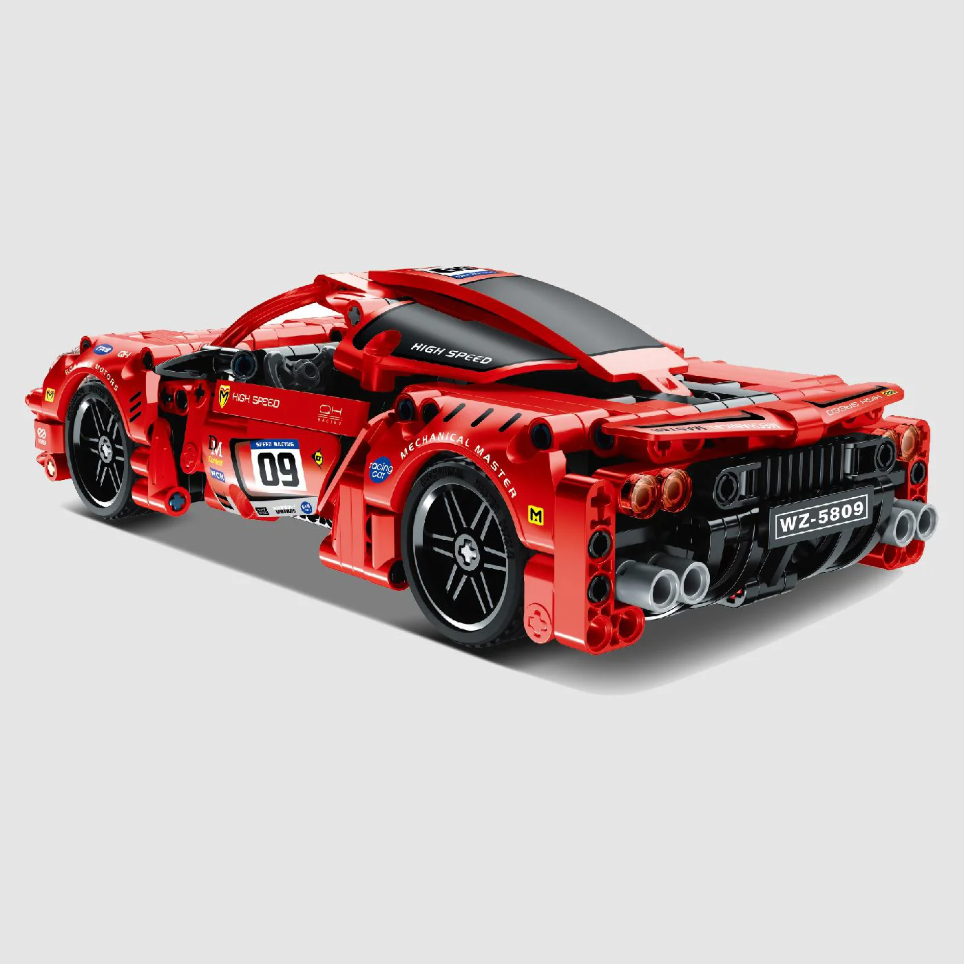 Set de constructie cu inertie iM.Master Mechanical Master Supercar rosu, 437 el. foto